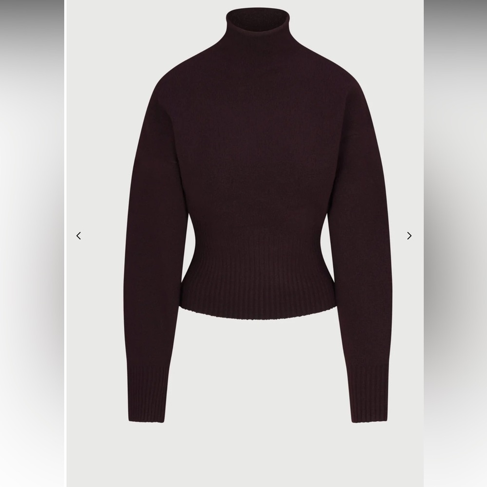 NWT Naked Wardrobe RIBBED-KNIT SCULPT SWEATER TOP - Picture 3 of 6
